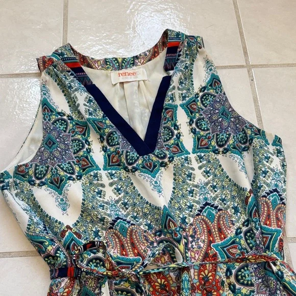 Renee C. Multicolor Patterned Mini Dress - Picture 2 of 5